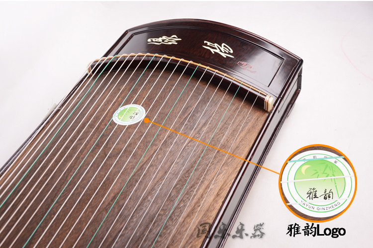 雅韵古筝|雅韵鸡翅木嵌骨(广陵、绿杨)古筝