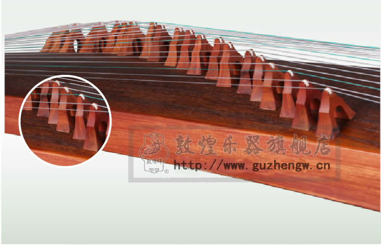敦煌古筝 694LC旗舰专供 茶花/ 凤凰舞姿